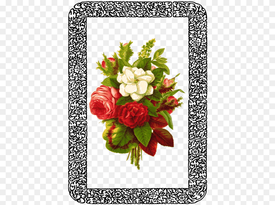 Vintage Rose Bouquet Image On Pixabay Flower Bouquet, Art, Floral Design, Flower Arrangement, Flower Bouquet Free Png Download