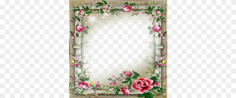 Vintage Rose Frame Picmix, Flower, Plant, Art, Floral Design Free Png Download