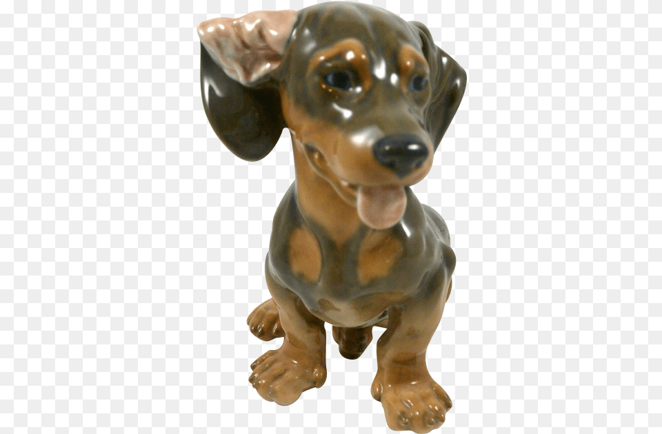 Vintage Royal Copenhagen Large Dachshund Signed Lauritz Dachshund, Figurine, Animal, Canine, Dog Free Png Download