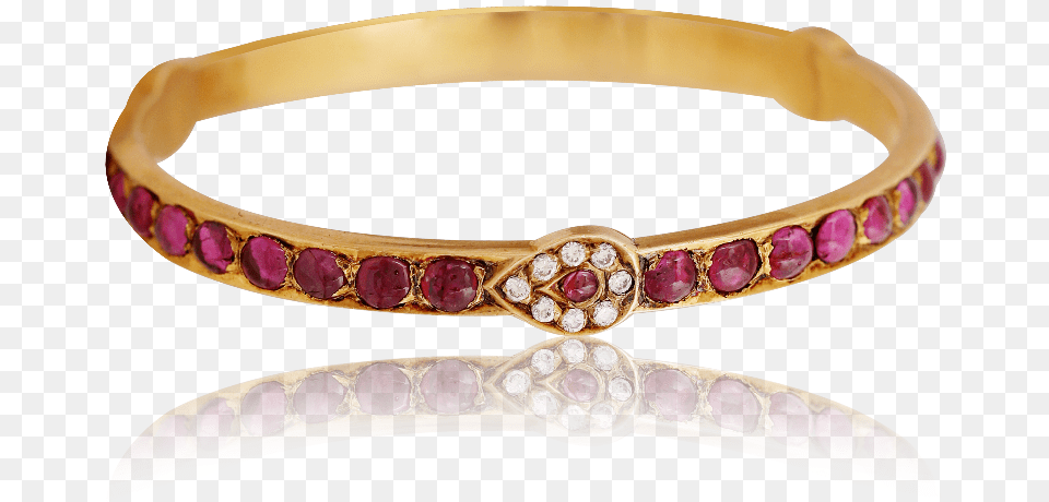 Vintage Ruby Gold Bangle Bangle, Accessories, Jewelry, Ornament, Bracelet Free Png Download