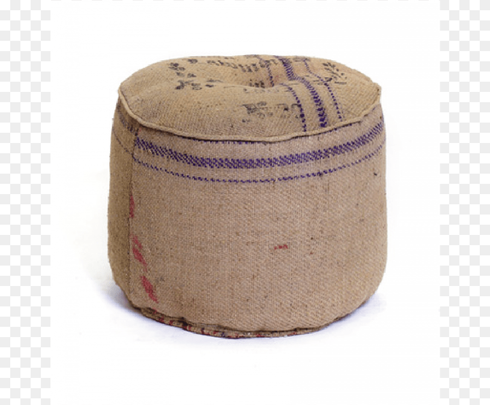 Vintage Sack Burlap Pouf Burlap Ottoman, Accessories, Bag, Furniture, Handbag Png