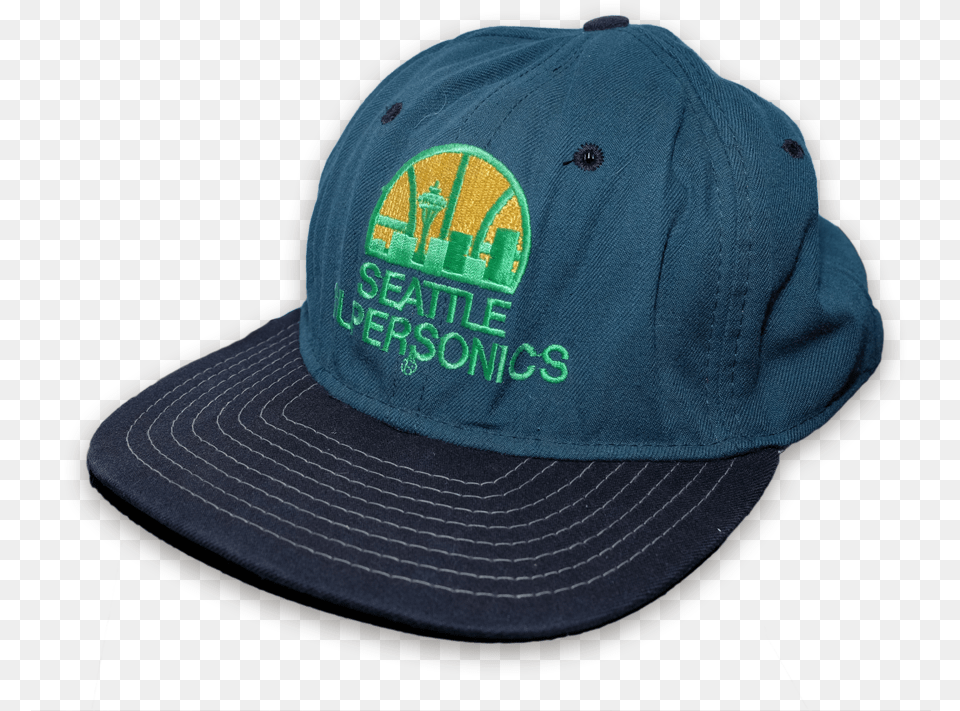 Vintage Seattle Supersonics Snapback Cap U2013 Double For Baseball, Baseball Cap, Clothing, Hat Free Transparent Png