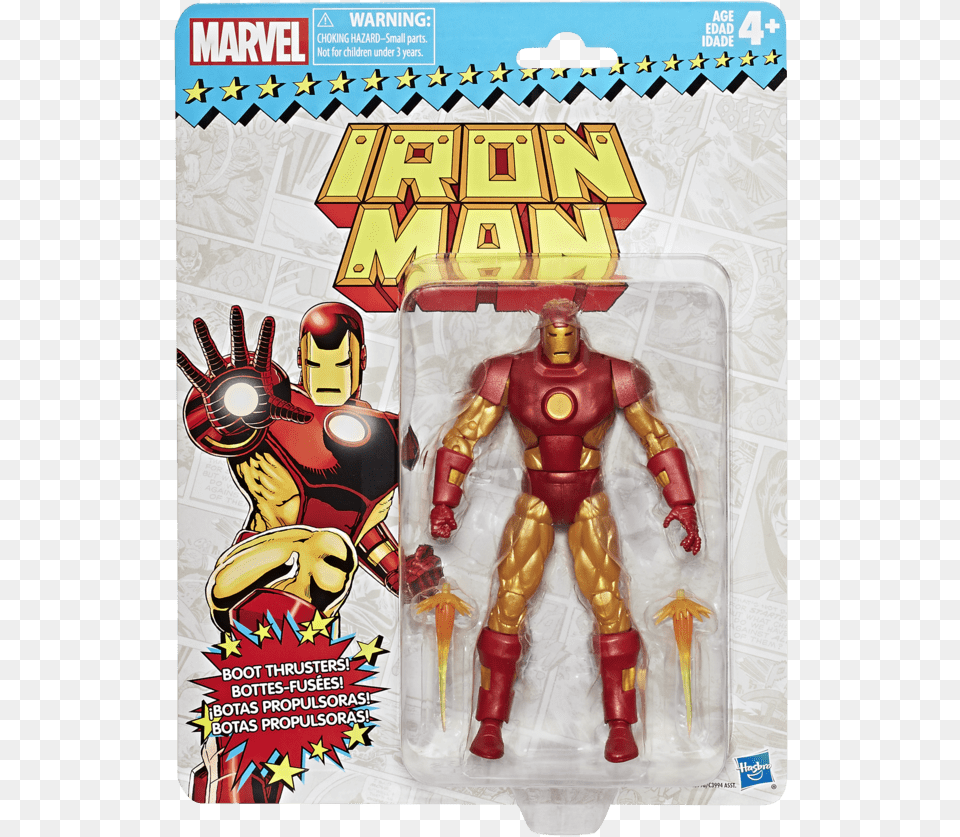 Vintage Series Marvel Legends Vintage Iron Man, Book, Comics, Publication, Person Png Image