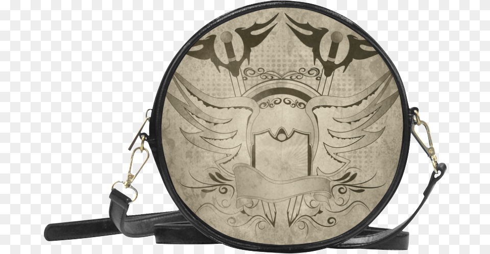 Vintage Shield With Swords Round Sling Bag Marinette Dupain Cheng Tasche, Accessories Png Image