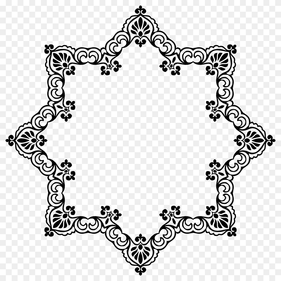 Vintage Starry Frame, Accessories, Pattern, Art, Floral Design Free Png