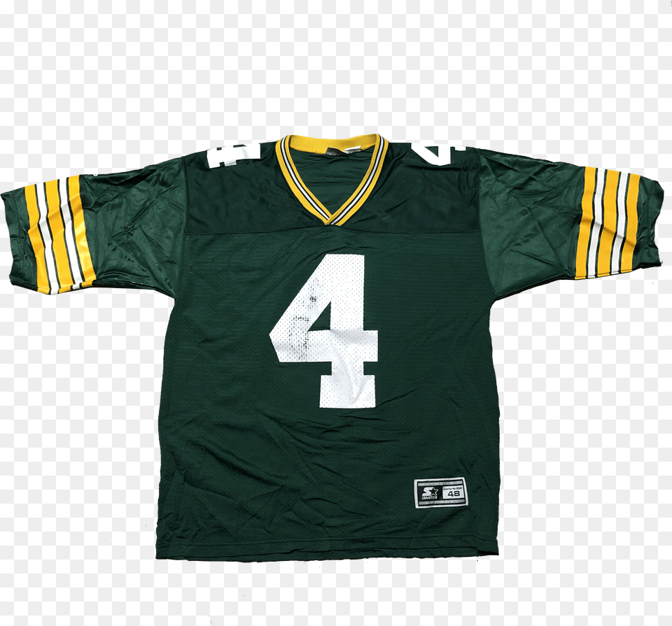 Vintage Starter Brett Favre Jersey Green Size Large Sports Jersey, Clothing, Shirt, T-shirt Png Image
