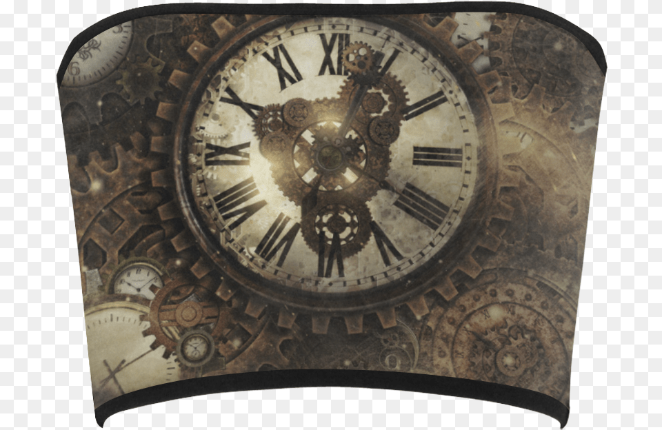Vintage Steampunk Clocks Bandeau Top, Clock, Analog Clock, Wristwatch, Wall Clock Png