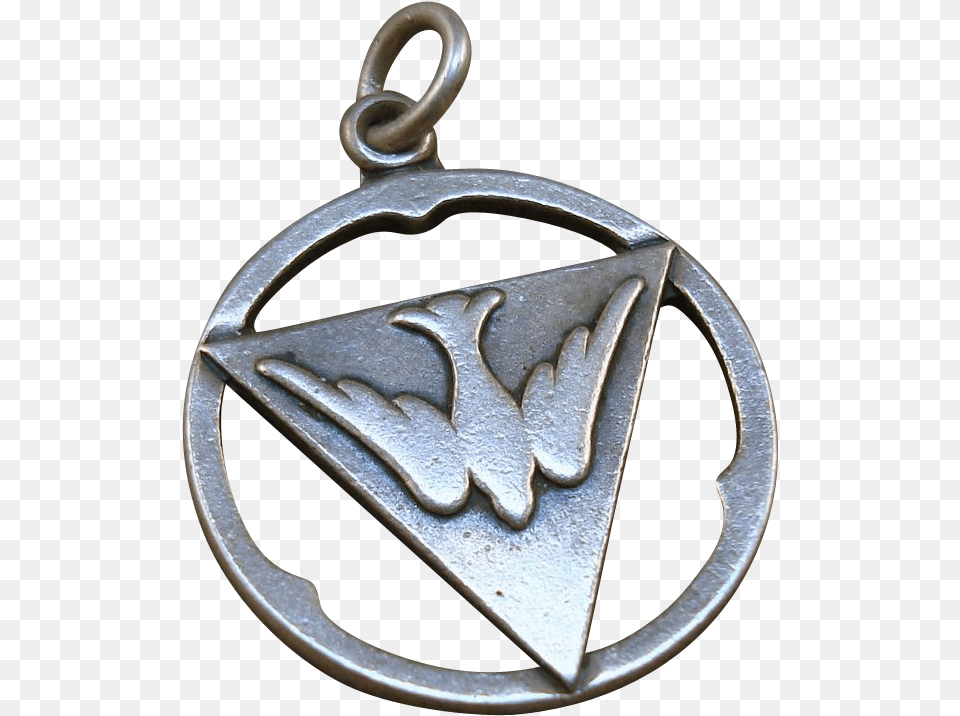 Vintage Sterling Christian Dove Charm Locket, Accessories, Jewelry, Pendant, Weapon Png
