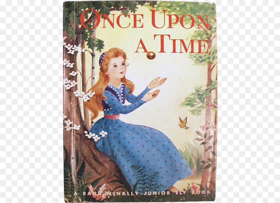 Vintage Story Book Once Upon A Time, Publication, Child, Female, Girl Png