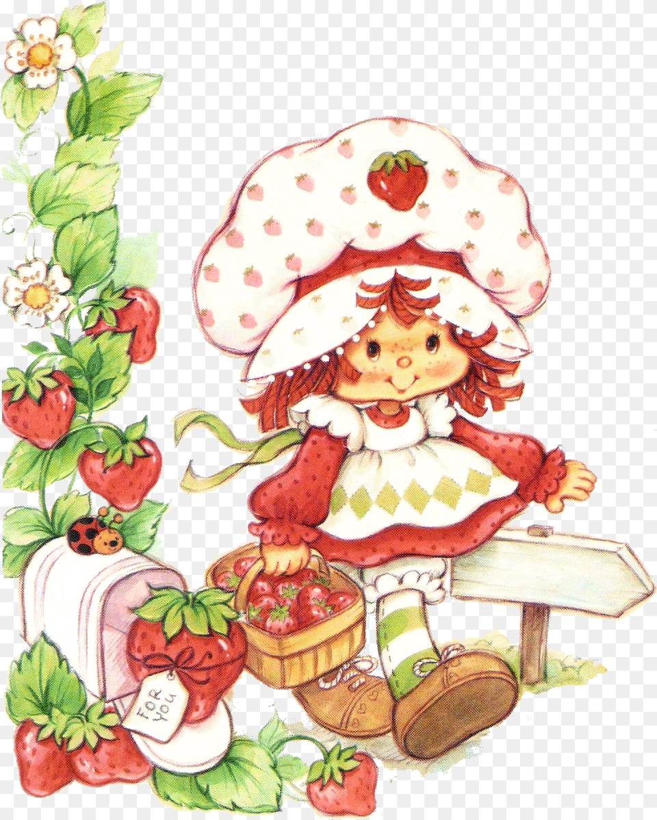 Vintage Strawberry Shortcake Bing On We Heart It Vintage Strawberry Shortcake, Baby, Person, Head, Face Free Png