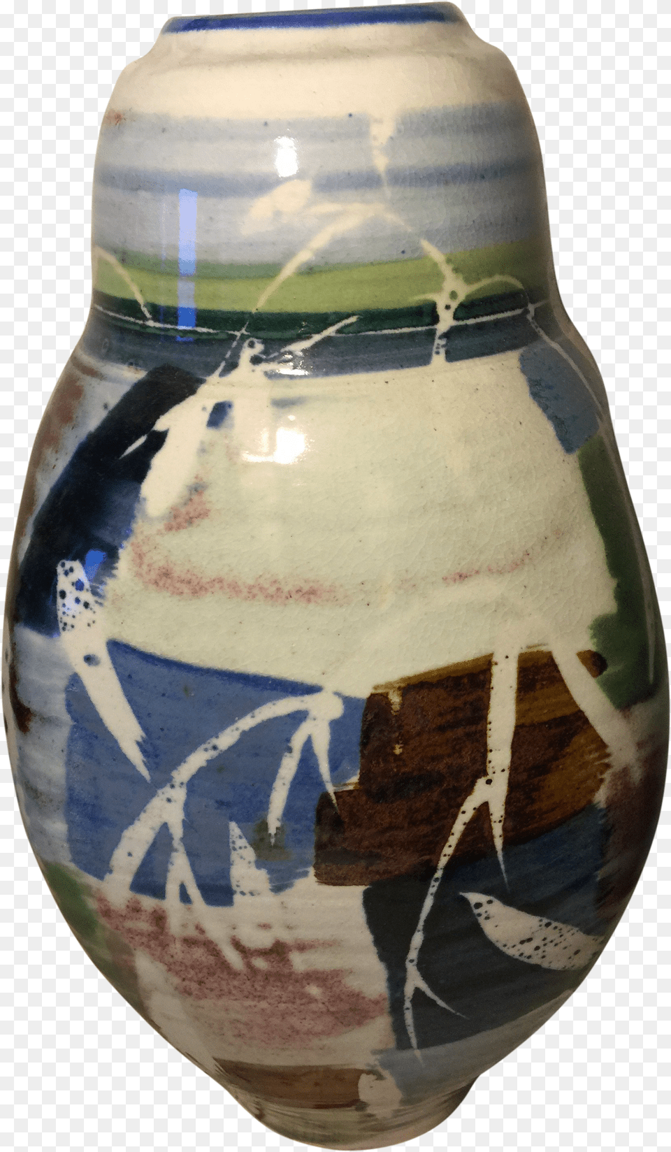 Vintage Studio Vase Chairish Blue And White Porcelain Free Png Download