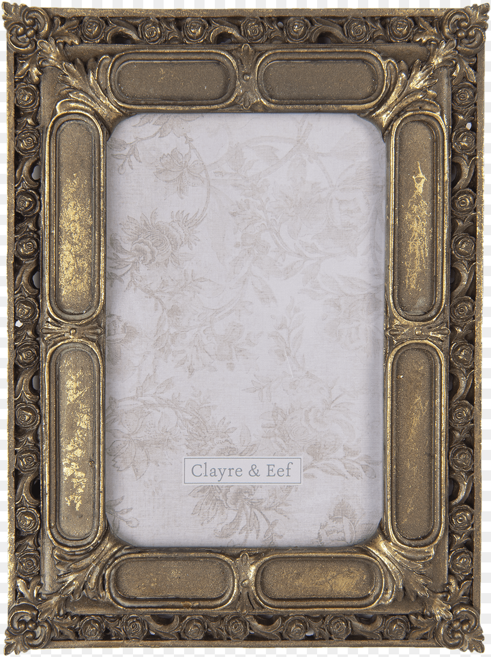Vintage Style Antique Gold Photo Picture Frame, Figurine, Accessories, Clothing, Hat Png