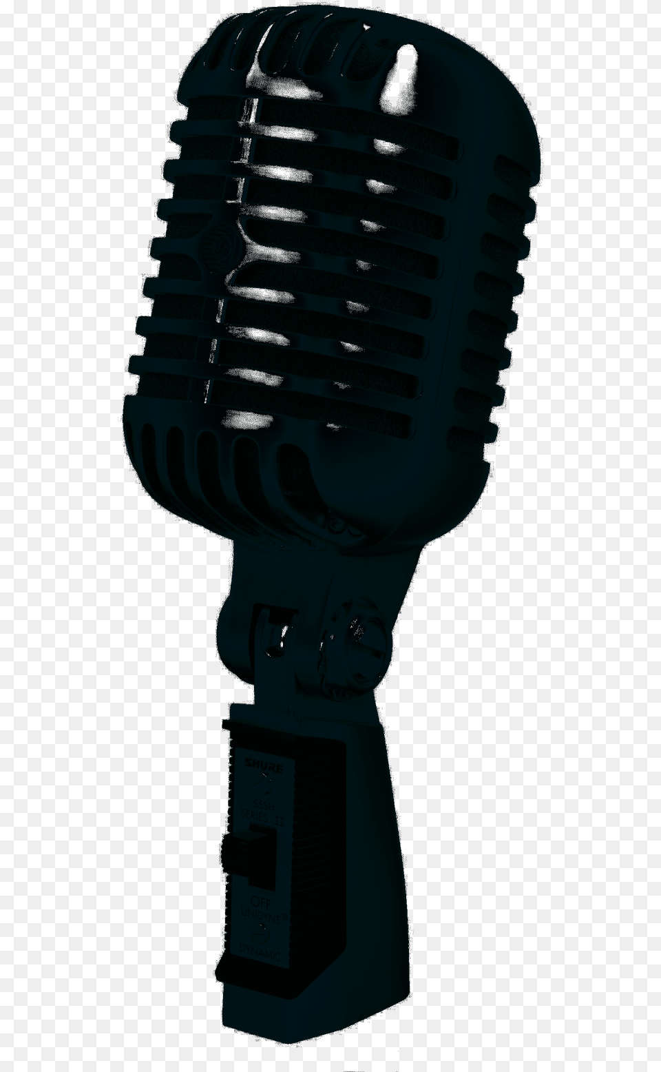 Vintage Style Elvis Microphone Shure Super 55 Black, Electrical Device Free Png
