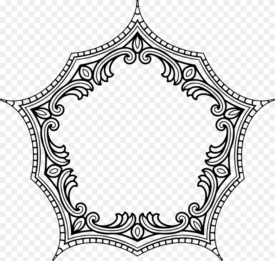Vintage Style Frame 11 Clip Arts Vector Graphics, Gray Png