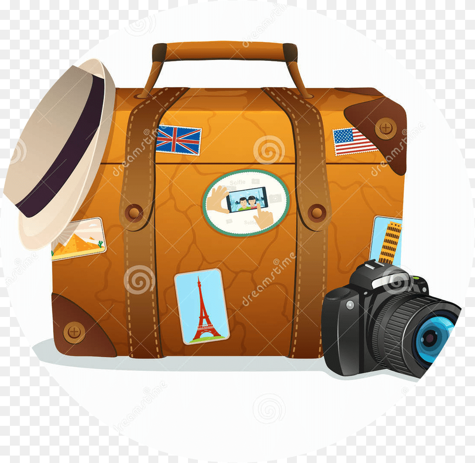 Vintage Suitcase Icon Download Suitcase Around The World, Photography, Baggage, Camera, Electronics Png Image