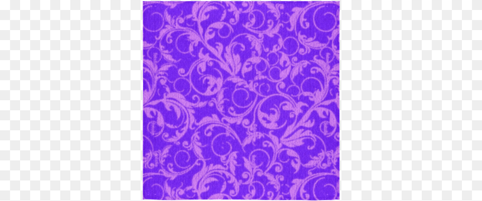 Vintage Swirls Amethyst Ultraviolet Purple Square Towel Motif, Home Decor, Pattern, Art, Floral Design Free Png Download