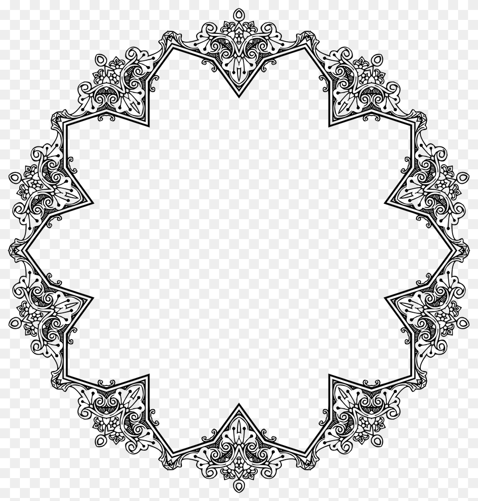 Vintage Symmetric Frame Extrapolated 13 Clipart, Pattern Png