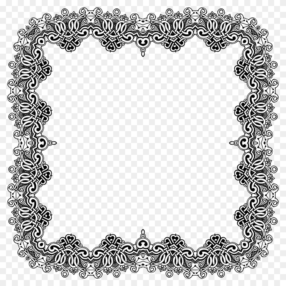 Vintage Symmetric Frame Extrapolated 18 Clipart, Home Decor, Accessories, Blackboard, Pattern Png