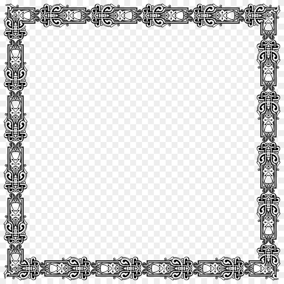 Vintage Symmetric Frame Extrapolated 19 Clipart, Home Decor, Rug Free Transparent Png