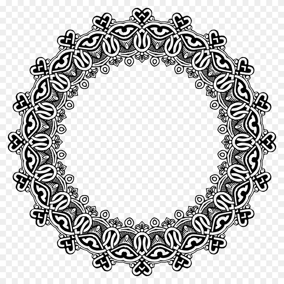 Vintage Symmetric Frame Extrapolated 25 Clipart, Pattern, Oval, Accessories Free Png