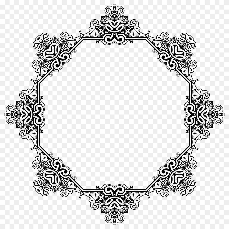 Vintage Symmetric Frame Extrapolated 7 Clipart, Pattern, Crib, Furniture, Infant Bed Png Image
