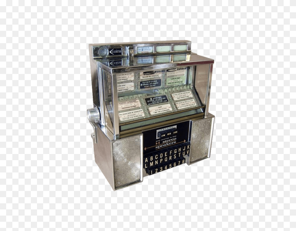 Vintage Table Jukebox With Stereo Speakers, Electronics Png Image