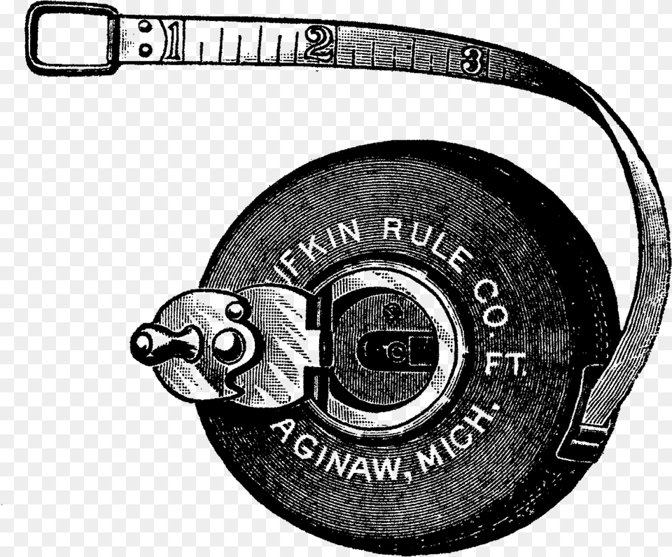 Vintage Tape Measure Clipart, Electronics Png