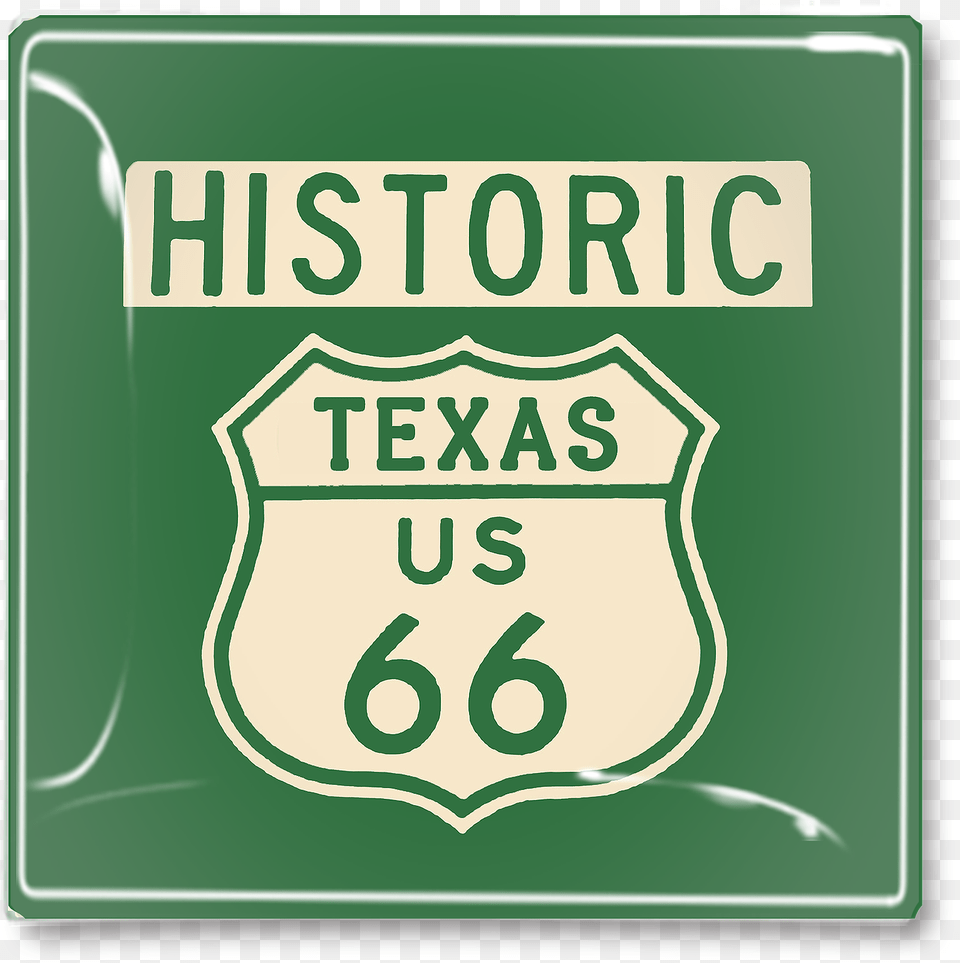 Vintage Texas Route 66 Sign Decoupage Tray Route 66 Sign, Symbol, Logo, Badge Png