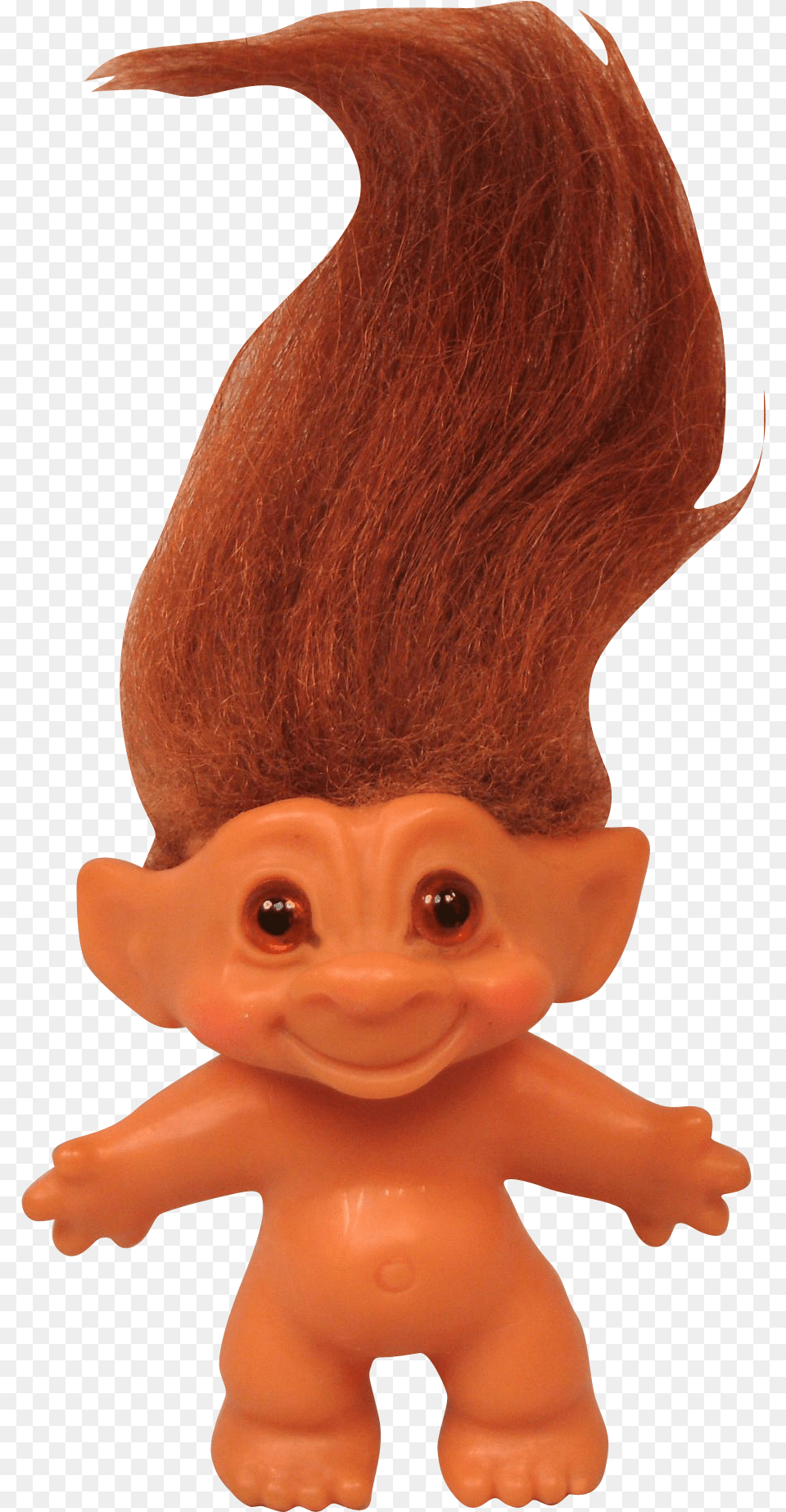 Vintage Thomas Dam Troll With Glass Eyes Troll Doll, Figurine, Baby, Person, Face Free Png Download