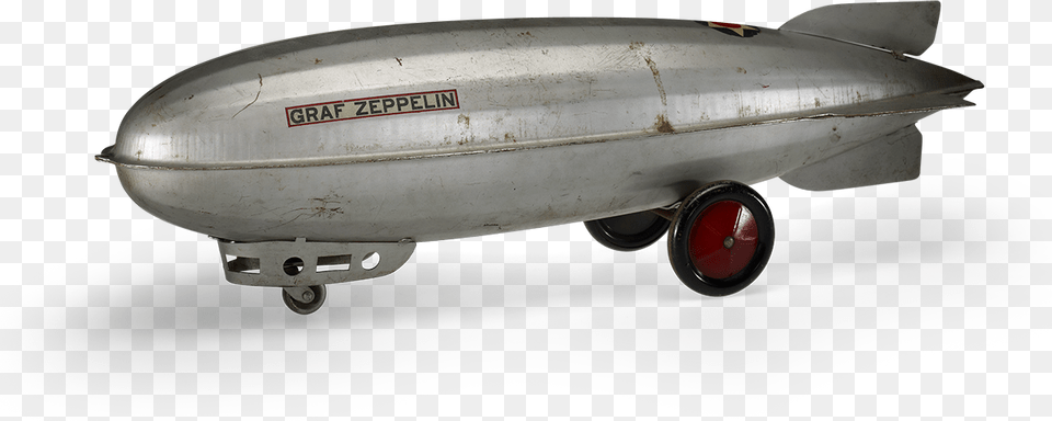 Vintage Tin Toy Graf Zeppelin, Aircraft, Transportation, Vehicle, Machine Png Image