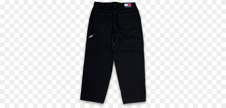 Vintage Tommy Hilfiger Baggy Jeans Black Trousers, Clothing, Pants, Shorts, Coat Free Transparent Png