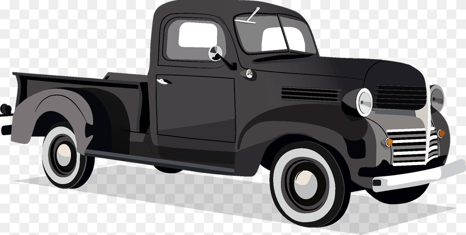 Vintage Truck Clipart, Pickup Truck, Transportation, Vehicle, Machine Free Transparent Png