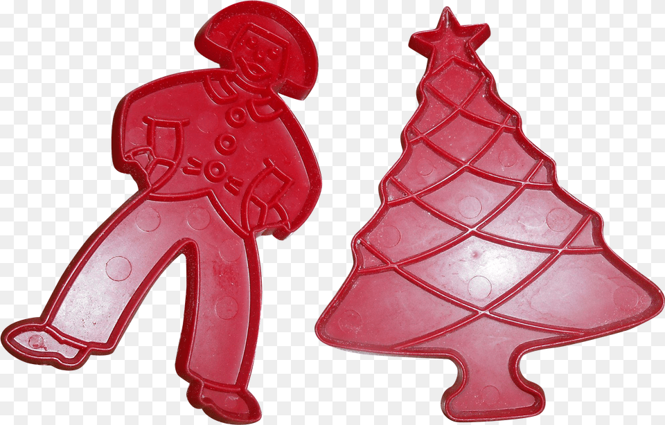 Vintage Tupperware Cookie Cutters Christmas Tree Amp Christmas Tree, Food, Sweets, Clothing, Glove Png