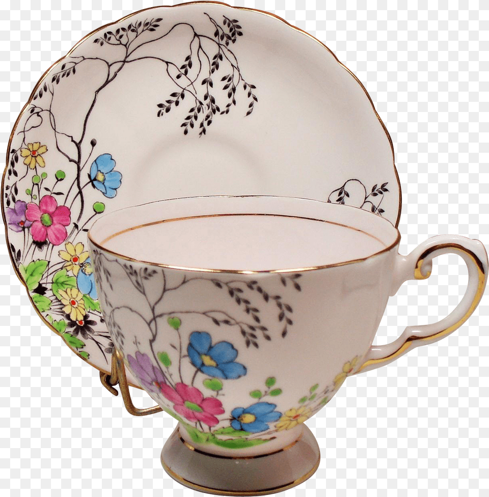 Vintage Tuscan England Bone China Pale Pink Teacup Ceramic, Art, Cup, Porcelain, Pottery Free Png Download