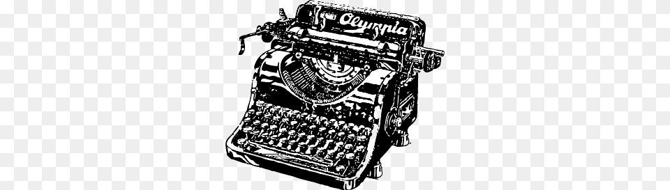 Vintage Typewriter, Machine, Ammunition, Grenade, Weapon Png Image