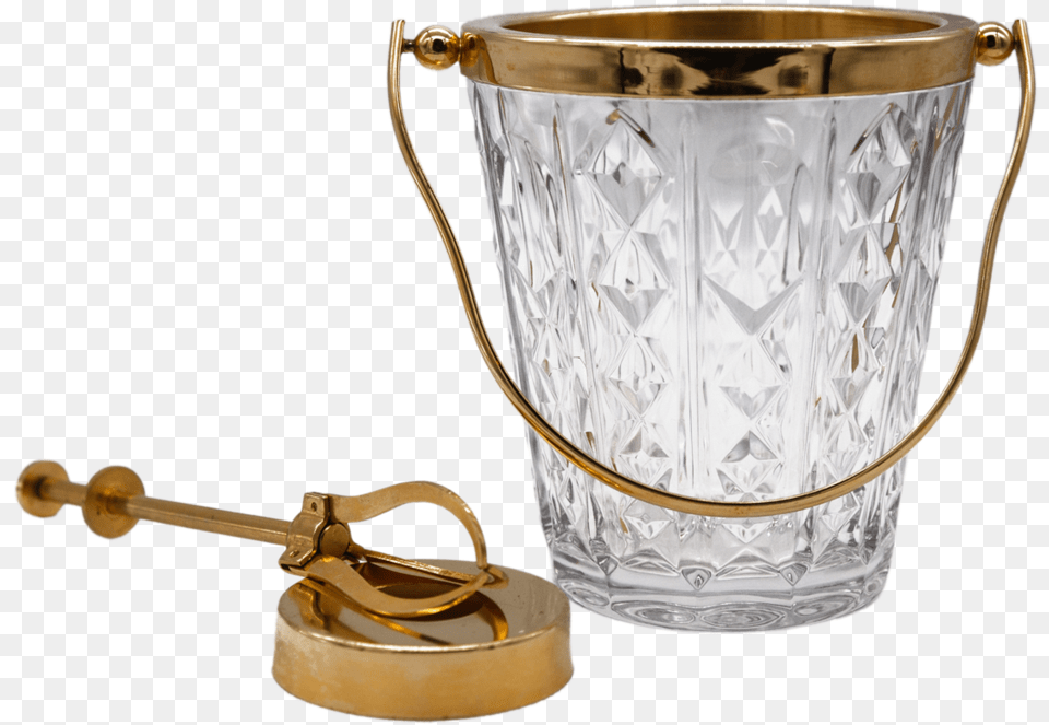 Vintage Val St Lambert Crystal Cocktail Ice Bucket Serveware, Cup Free Png