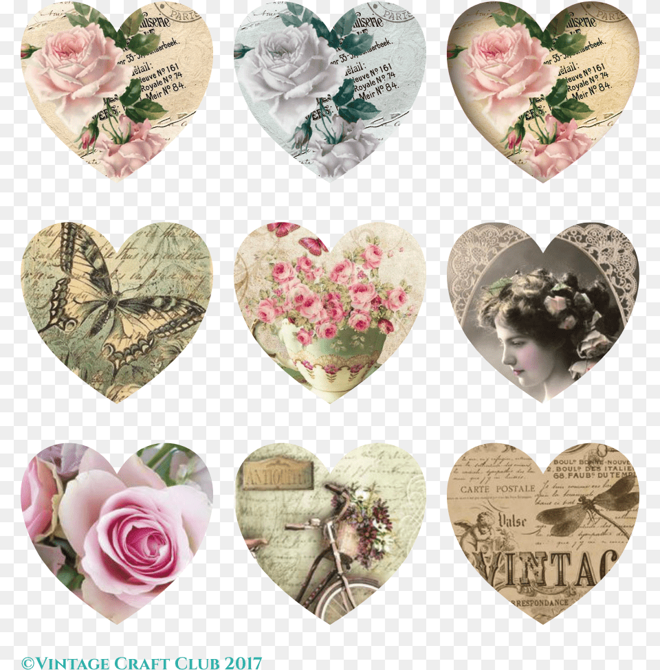 Vintage Valentine Heart Printables Download Heart, Adult, Wedding, Person, Woman Free Png