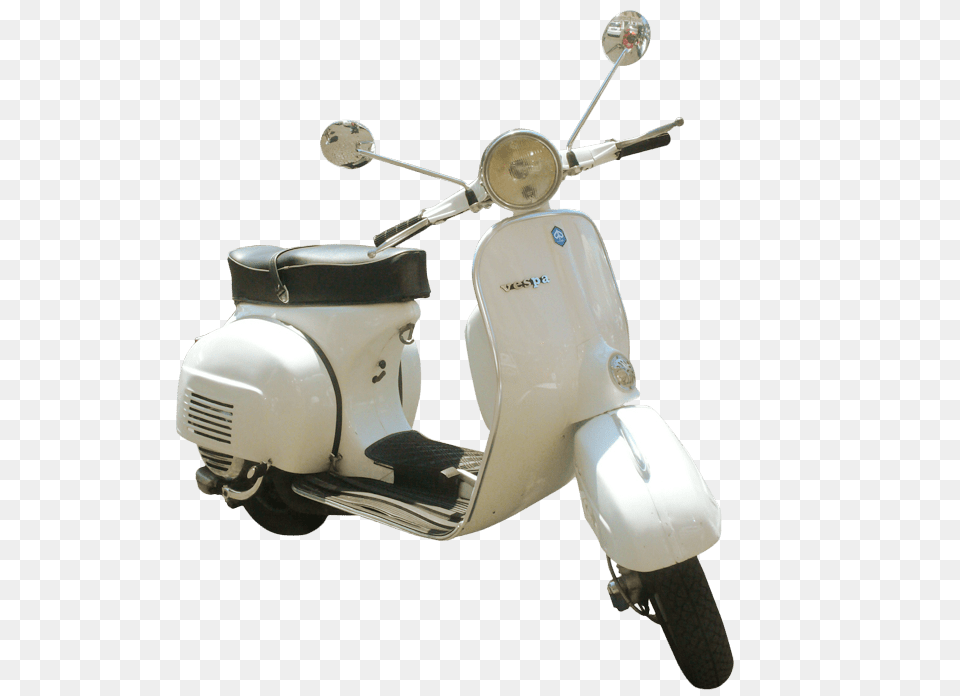 Vintage Vespa Cream Color, Motorcycle, Scooter, Transportation, Vehicle Png Image