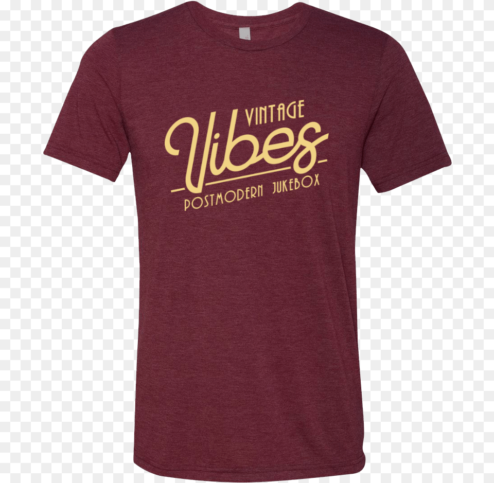 Vintage Vibes T Shirt Shirt, Clothing, T-shirt, Maroon Free Transparent Png