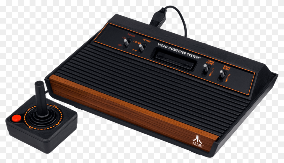 Vintage Video Computer System Atari, Electronics, Speaker, Joystick Free Transparent Png