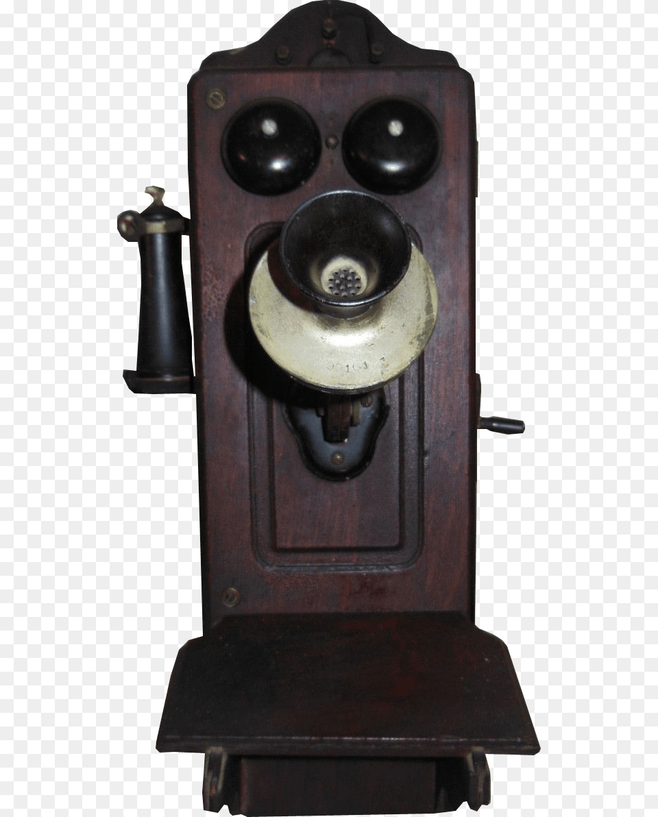 Vintage Wall Mount Telephone Transparent Image Old Telephone Clear Background, Electronics, Phone, Speaker, Dial Telephone Free Png Download