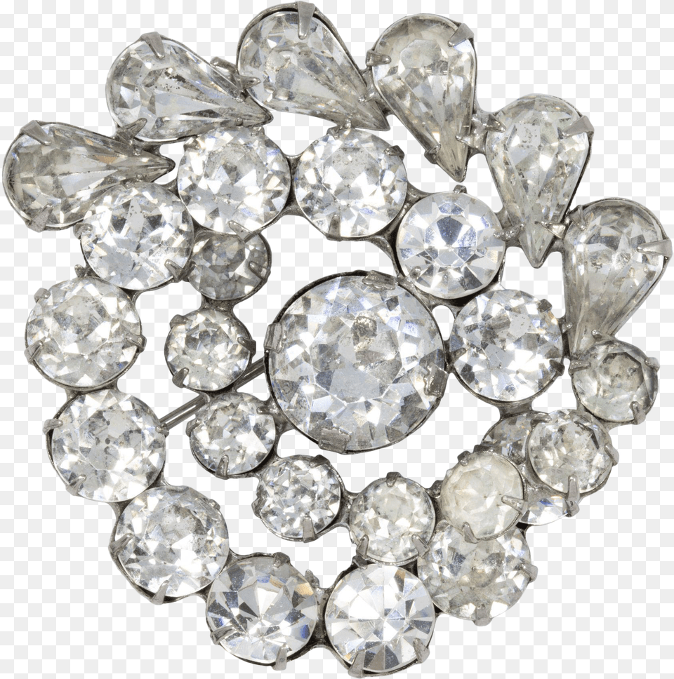 Vintage Weiss Signed Clear Rhinestone Vintage Brooch Diamond, Accessories, Gemstone, Jewelry Png Image