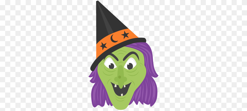 Vintage Witch Svg Scrapbook Cut File Cute Clipart Files Ses Oder Saures Tshirt Jack O Lantern Faul Halloweenkostm, Clothing, Hat, Face, Head Png