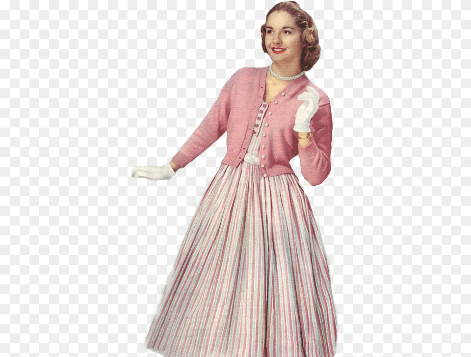 Vintage Woman With White Gloves Woman In White Gloves, Lady, Person, Adult, Clothing Free Transparent Png