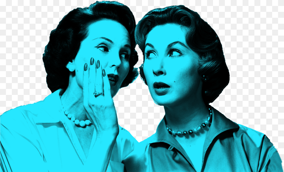 Vintage Women Whispering, Woman, Adult, Person, Female Free Png