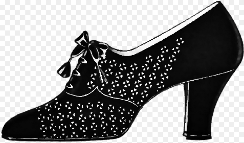 Vintage Womens Shoe Clipart, Clothing, Footwear, High Heel Png