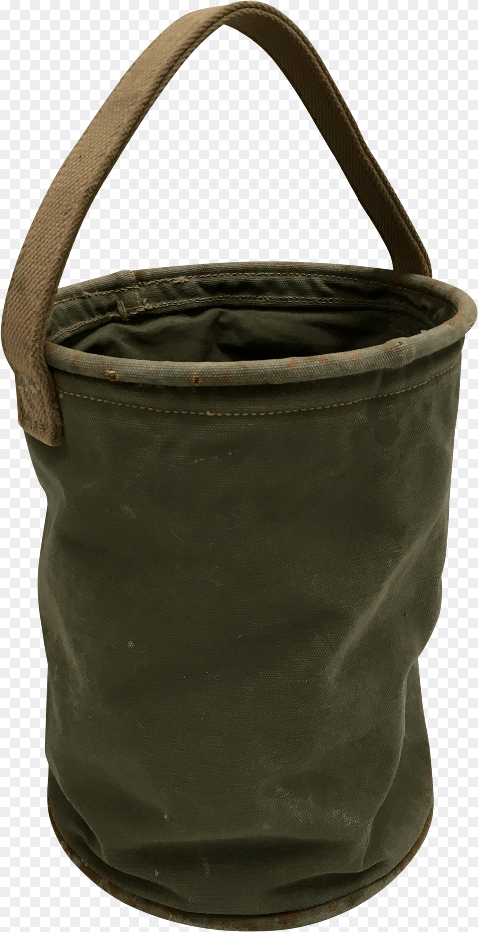 Vintage World War Ii 1944 Canvas Water Bucket Water Bucket, Bag, Tote Bag, Accessories, Handbag Png
