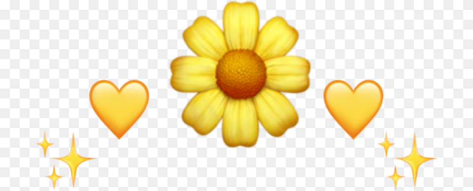 Vintage Yellowaesthetic Sunflower Aesthetic Tumblr Yellow Flower Emoji, Daisy, Petal, Plant Png Image