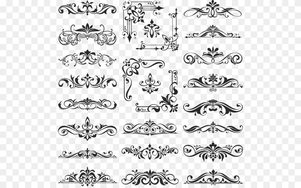 Vintazhnij Uzor Vintazhnij Ornament Kalligraficheskie Uzori Kalligrafiya, Pattern, Gate, Accessories, Lace Png Image