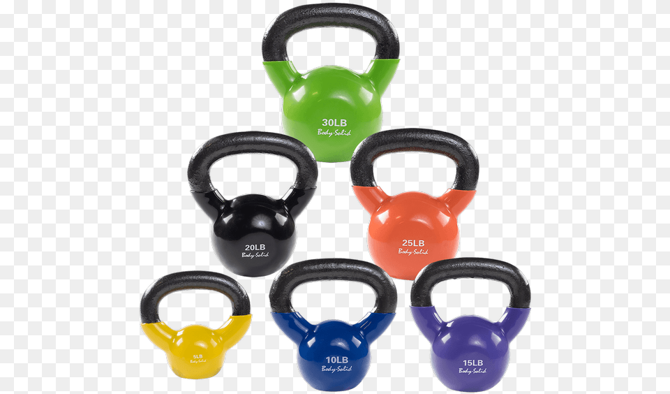 Vinyl Coated Kettlebells Set, Fitness, Gym, Gym Weights, Sport Png Image